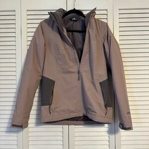 The North Face Women’s 3-in-1 Jacket Taupe Gray/Purple Small